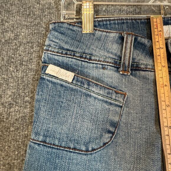 Baby Phat Jeans Womens 28x30 Vintage Flares Rhinestone Cat Y2K Denim Hip Hop - Picture 10 of 14